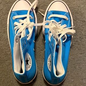 Converse Bright Blue Platform High-Top Sneakers